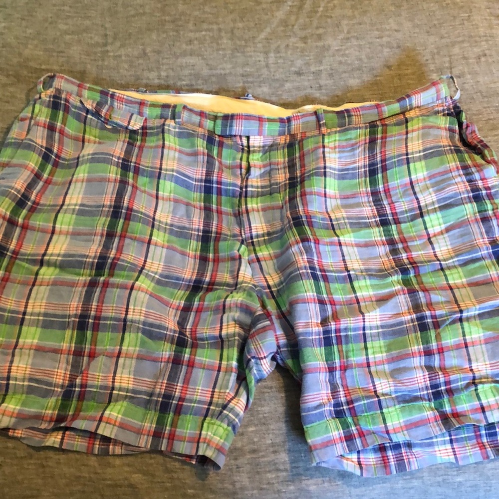 Ralph Lauren madras shorts big and tall